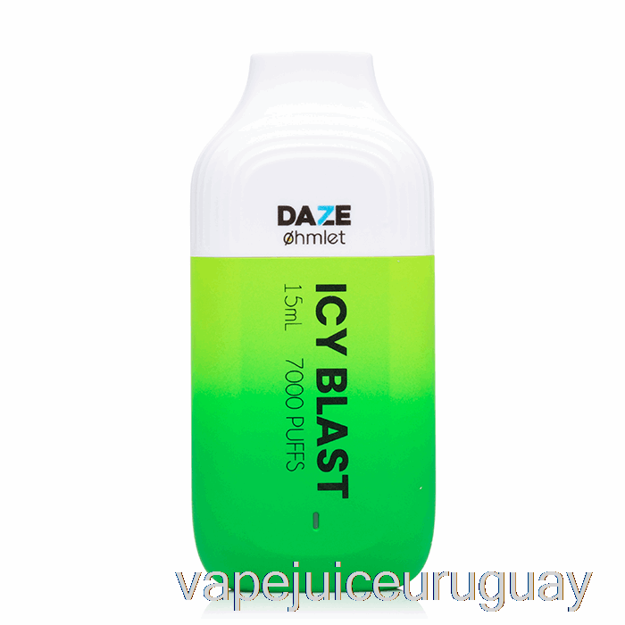 7 Daze Ohmlet 7000 0% Cero Nicotina Desechable Icy Blast Vape Uruguay
